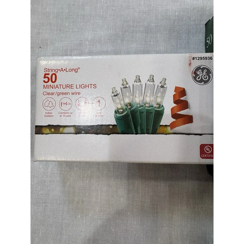 Clear White String Lighting Assorted Brands LOT 6 Boxes Of 50